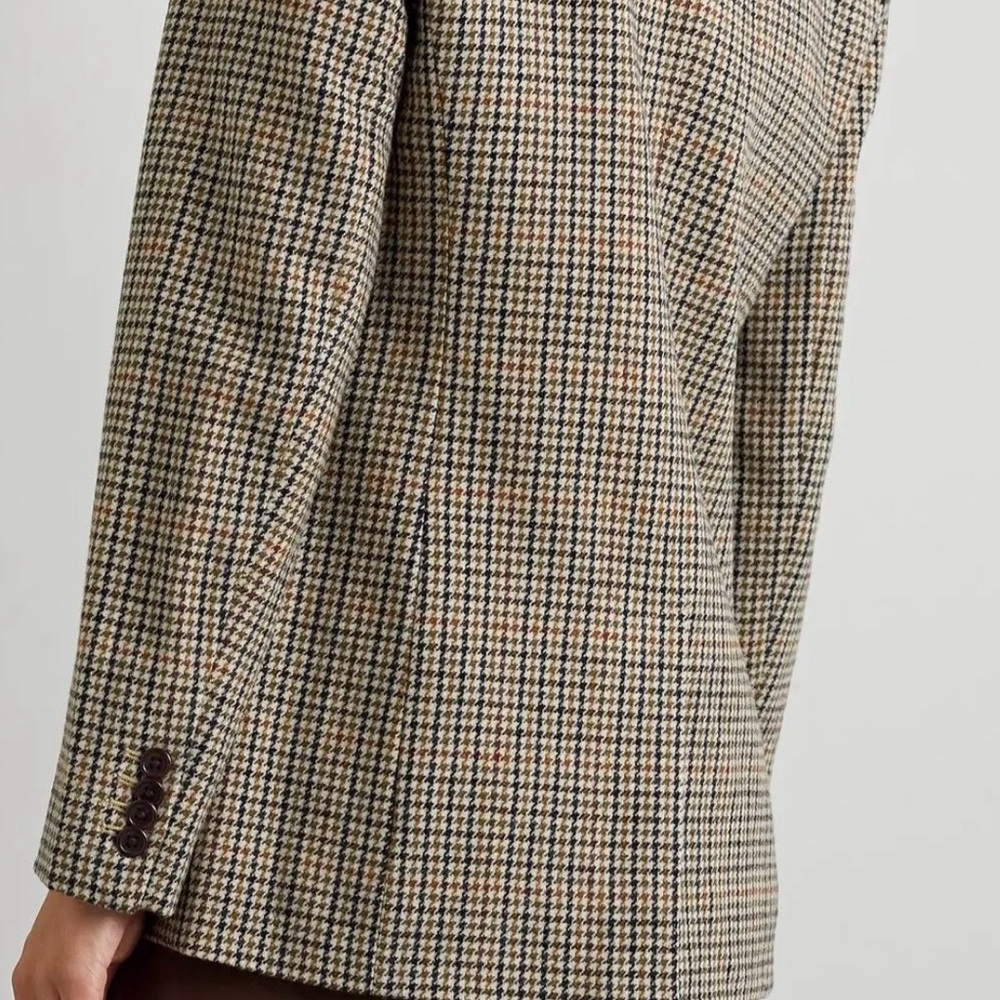 Alex Mill XS Houndstooth Jacket in Brown and Cream - Picture 3 of 12